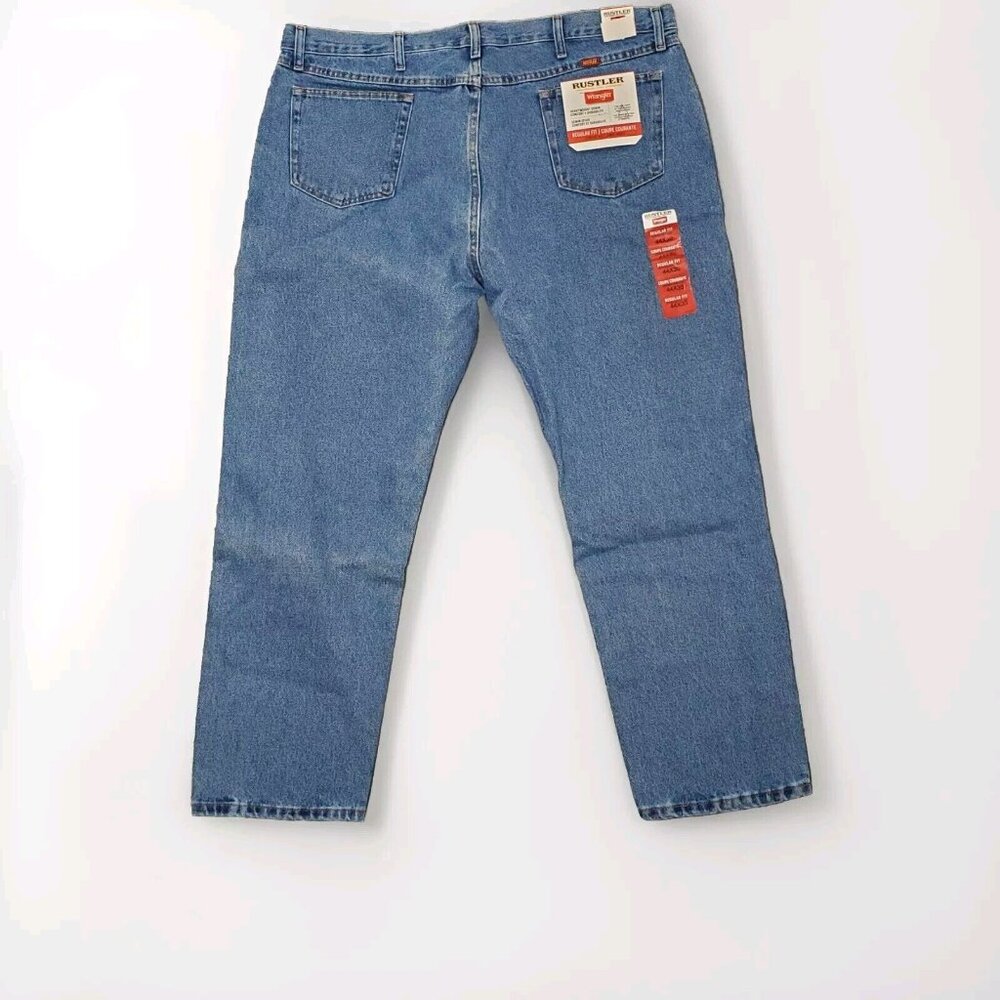 Rustler Wrangler Jeans Mens 44x30 Reg Fit Straight Leg NWT